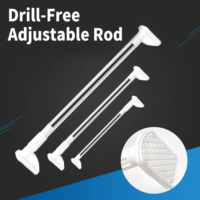 Drill-free adjustable rod