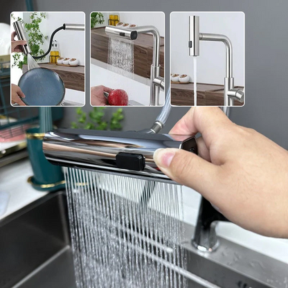 AquaFlow Pro™ - Kitchen tap with waterfall effect