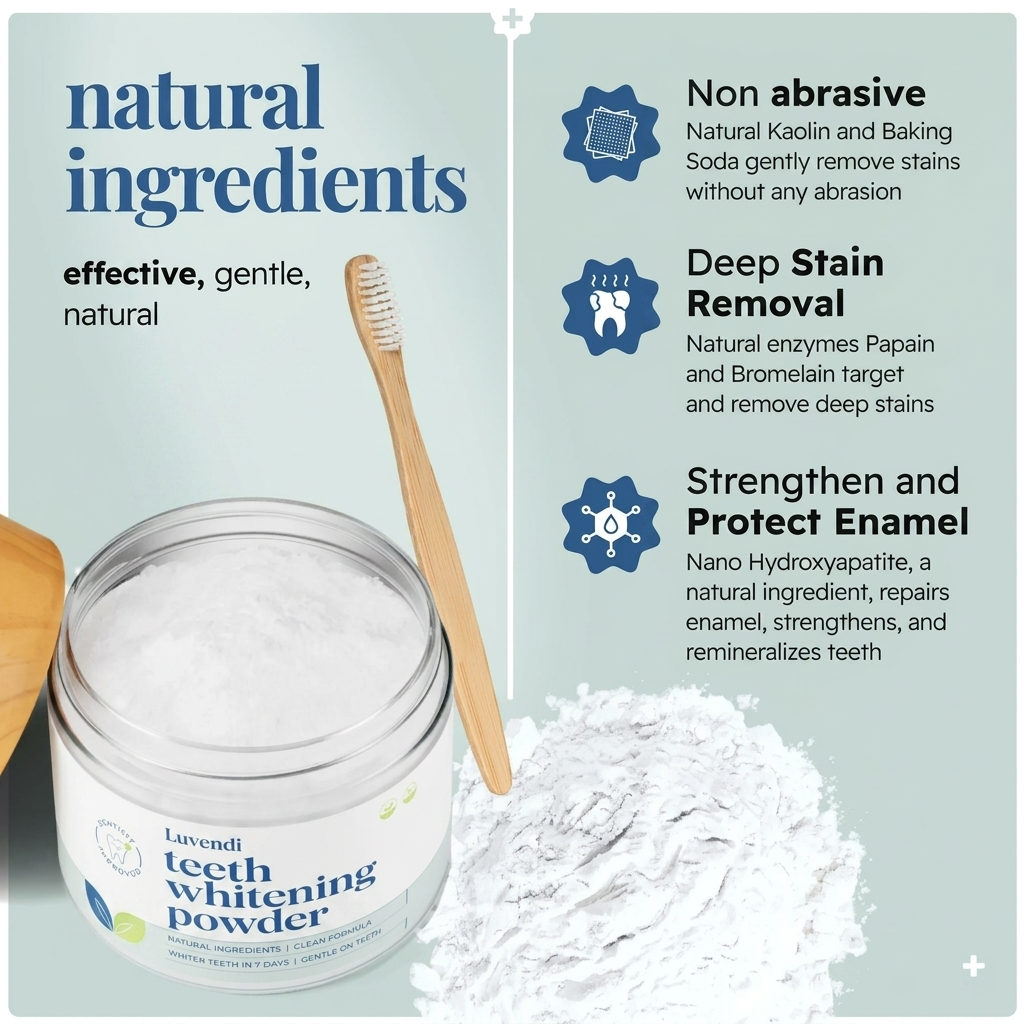 Luvendi® Triple Action Teeth Whitening Powder