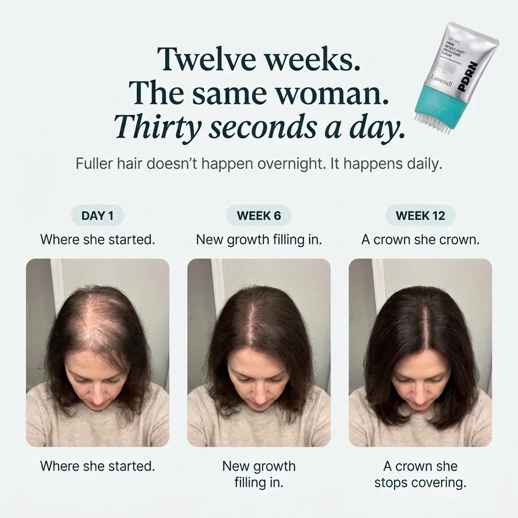 Fuller-Looking Roots in 12 Weeks, 30 Seconds a Day