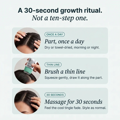 Fuller-Looking Roots in 12 Weeks, 30 Seconds a Day