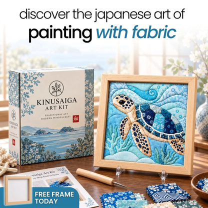 Kinusaiga Japanese Fabric Art Kit