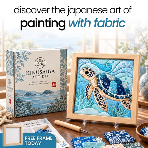 Kinusaiga Japanese Fabric Art Kit