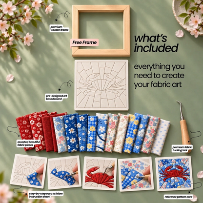 Kinusaiga Japanese Fabric Art Kit