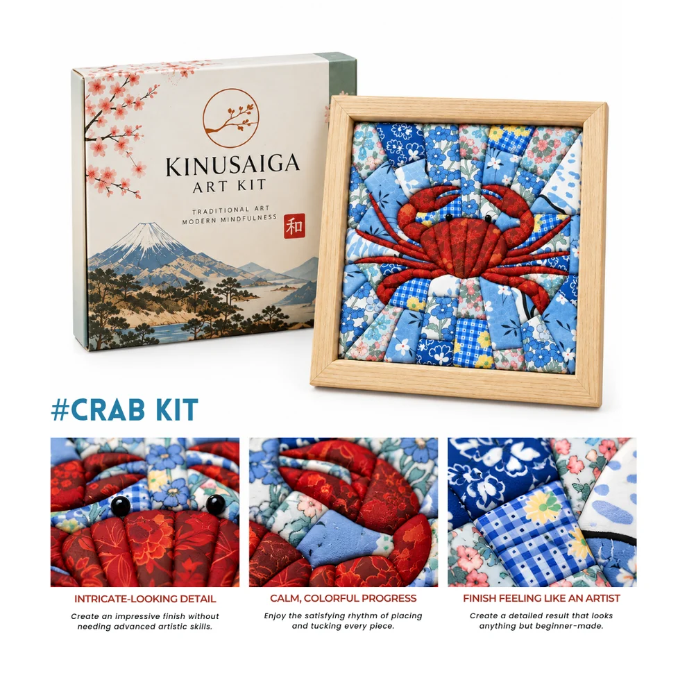 Kinusaiga Japanese Fabric Art Kit