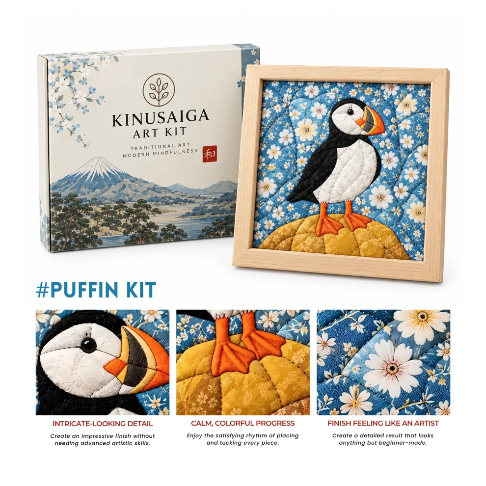 Kinusaiga Japanese Fabric Art Kit