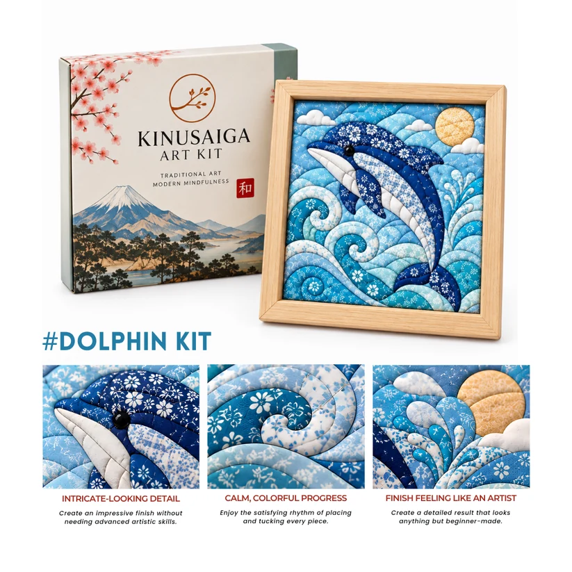 Kinusaiga Japanese Fabric Art Kit