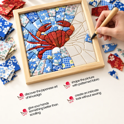 Kinusaiga Japanese Fabric Art Kit